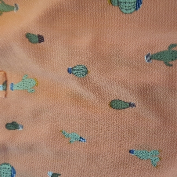 Torrid Peach Flutter Sleeve Succulent Tanktop Blouse - Picture 4 of 4